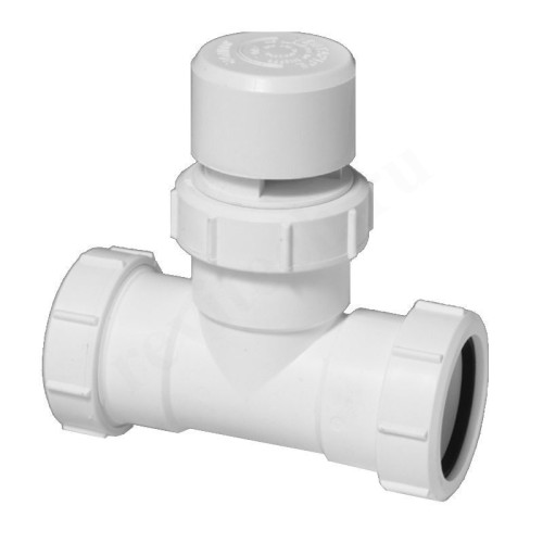 Тройник 90° 50-50-50, McAlpine, обжим-обжим, белый