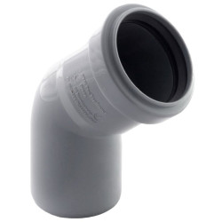 Отвод 67° 50-50, RTP, раструб-труба, серый