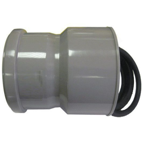 Муфта 110-100, Sinikon Стандарт, раструб-труба, серый