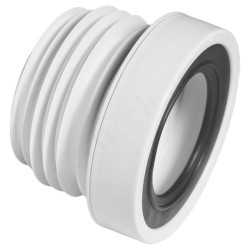 Отвод для унитаза 90-110, McAlpine, обжим-труба, белый