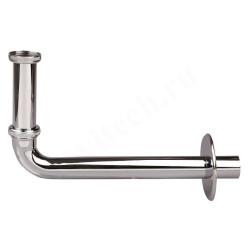 Колено 32-1 1/4", HL, труба-резьба, вн., хром