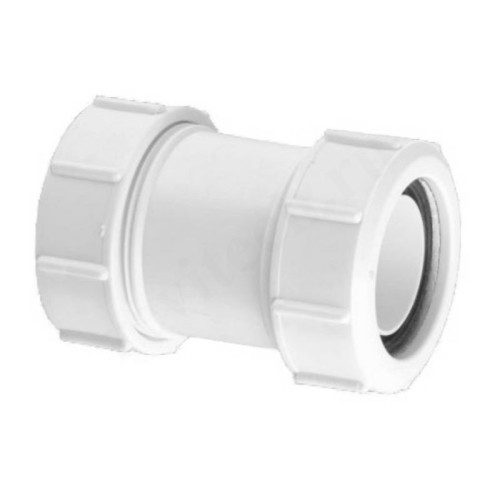 Муфта 32-32, McAlpine, обжим-обжим, белый