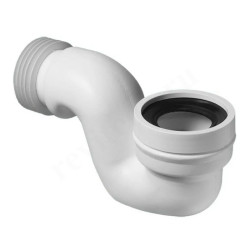 Отвод для унитаза 90-110, McAlpine, обжим-труба, белый