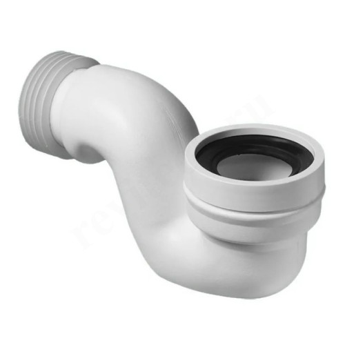 Отвод для унитаза 90-110, McAlpine, обжим-труба, белый