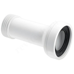 Отвод для унитаза 90-90, McAlpine, обжим-труба, белый