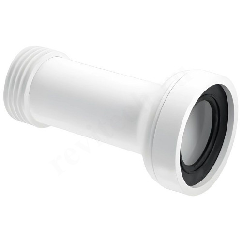 Отвод для унитаза 90-90, McAlpine, обжим-труба, белый