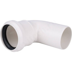 Отвод 87° 50-50, Sinikon COMFORT PLUS, раструб-труба, белый