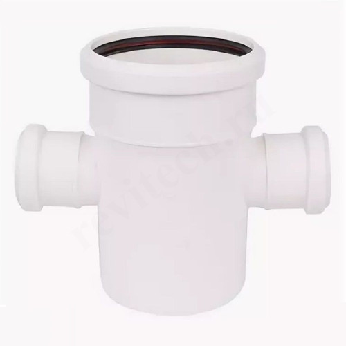 Крестовина 87° 110-50-50-110, Sinikon COMFORT PLUS, раструб-труба, белый, одноплоскостная