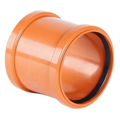 Муфта ремонтная 160-160, Хемкор, раструб-раструб, оранжевый