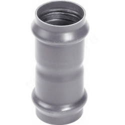 Муфта 160-160, Хемкор SDR, 26, раструб-раструб, серый