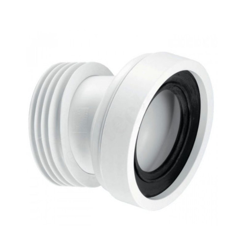 Отвод для унитаза 14° 90-110, McAlpine, раструб-труба, белый