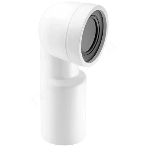 Отвод для унитаза 90° 90-110, McAlpine, обжим-труба, белый