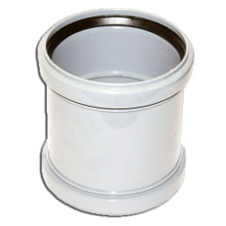 Муфта 110-110, Sinikon COMFORT PLUS, раструб-раструб, белый