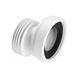 Отвод для унитаза 90-110, McAlpine, раструб-труба, белый