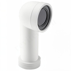 Отвод для унитаза 90-110, McAlpine, обжим-труба, белый