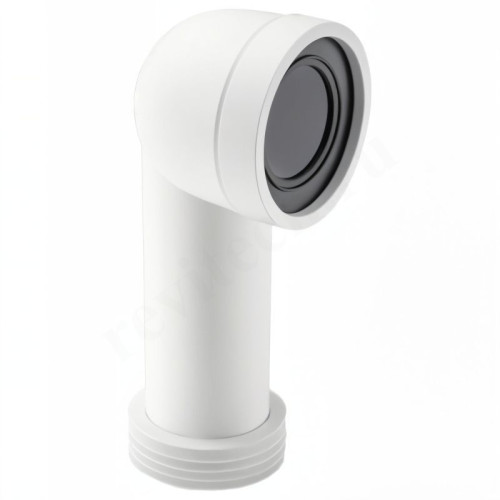 Отвод для унитаза 90-110, McAlpine, обжим-труба, белый