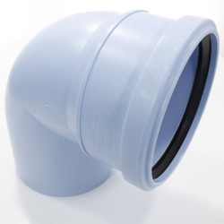 Отвод 87 110-110, Sinikon Rain Flow, раструб-труба, голубой
