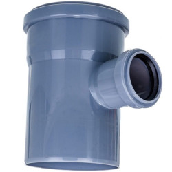 Тройник 87° 110-32-110, RTP, раструб-труба, серый