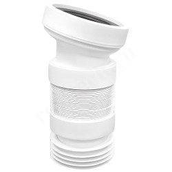 Отвод для унитаза 14° 110-110, McAlpine, обжим-труба, белый