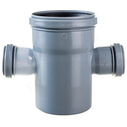 Крестовина 87° 110-50-50-110, RTP, раструб-труба, серый, одноплоскостная
