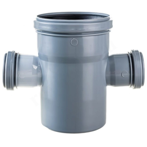 Крестовина 87° 110-50-50-110, RTP, раструб-труба, серый, одноплоскостная