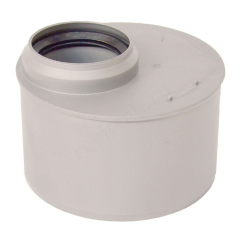 Переходник 110-50, Sinikon COMFORT PLUS, раструб-труба, белый, эксцентрический