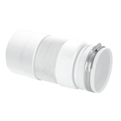 Отвод для унитаза 97-110, McAlpine, обжим-труба, белый