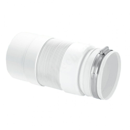 Отвод для унитаза 97-110, McAlpine, обжим-труба, белый