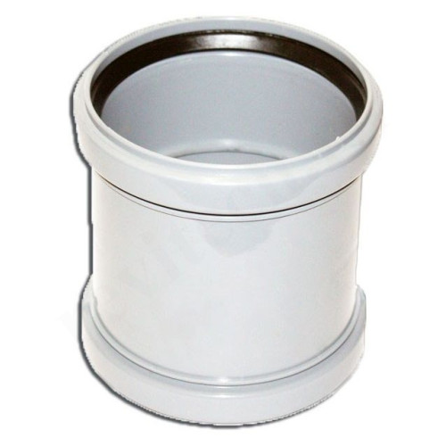 Муфта 50-50, Sinikon COMFORT PLUS, раструб-раструб, белый