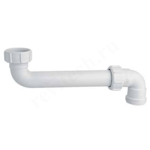 Отвод для сифона 90° 40-1 1/2", McAlpine, обжим-резьба, белый