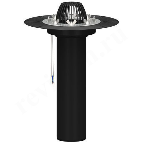 Воронка 110, Sinikon Rain Flow, раструб-труба, сталь нержавеющая, черный