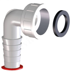 Штуцер 90° 1"-3/4", HL, штуцер-резьба, вн., полипропилен