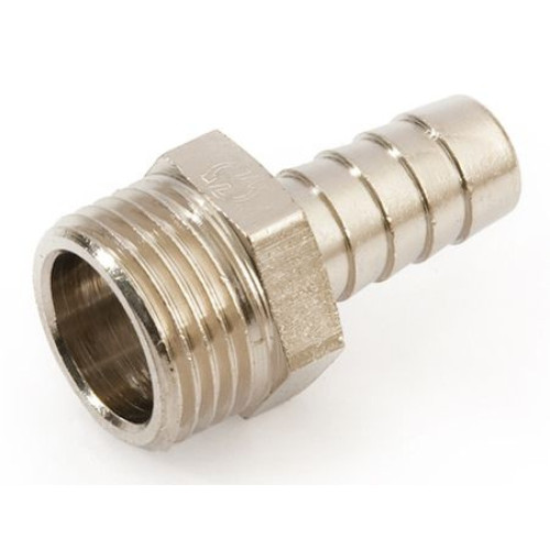 Переходник 20-3/4", General Fittings 2600 D9, штуцер-резьба, нар., латунь (никель)