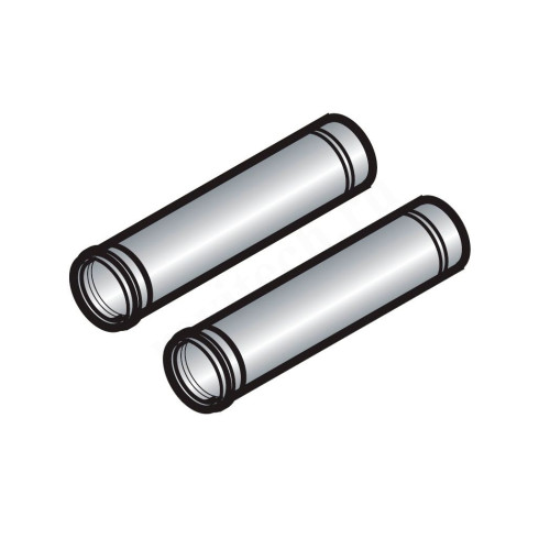 Удлинение диам. 80 мм длиной 1950 мм (2 штуки) (DY150)