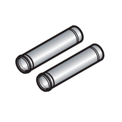 Удлинение диам. 80 мм длиной 500 мм, PPS (2 штуки) (DY614)