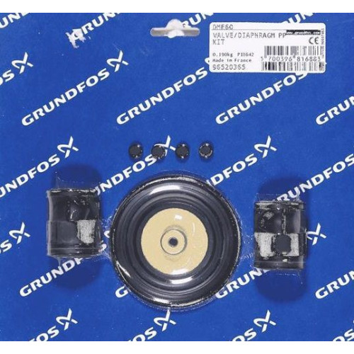 КОМПЛЕКТ МЕМБРАНА +КЛАПАНЫ DME 60 PP/V/C, Grundfos