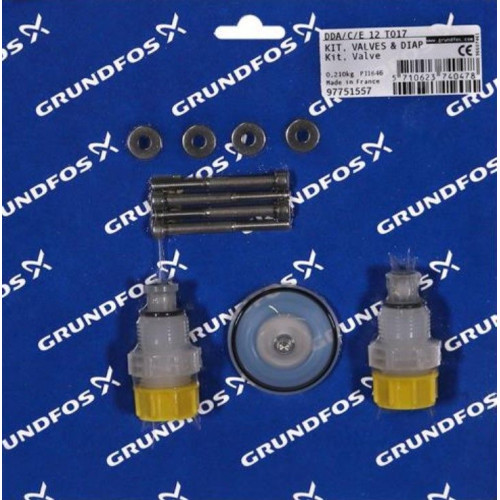 Kit, valve/diaph. SD-M-PV/T/C-1, Grundfos