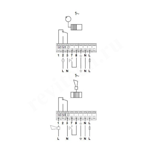 Релейный модуль для одинарного насоса 1x230 B